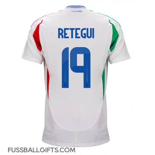 Italien Mateo Retegui #19 Fußballbekleidung Auswärtstrikot EM 2024 Kurzarm